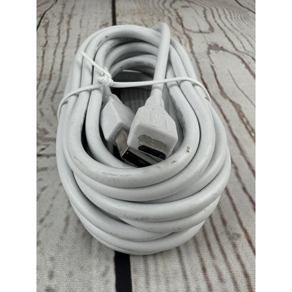 Rollease Acmeda 12' Micro B Male Extension Cable & AC Adapter White NEW